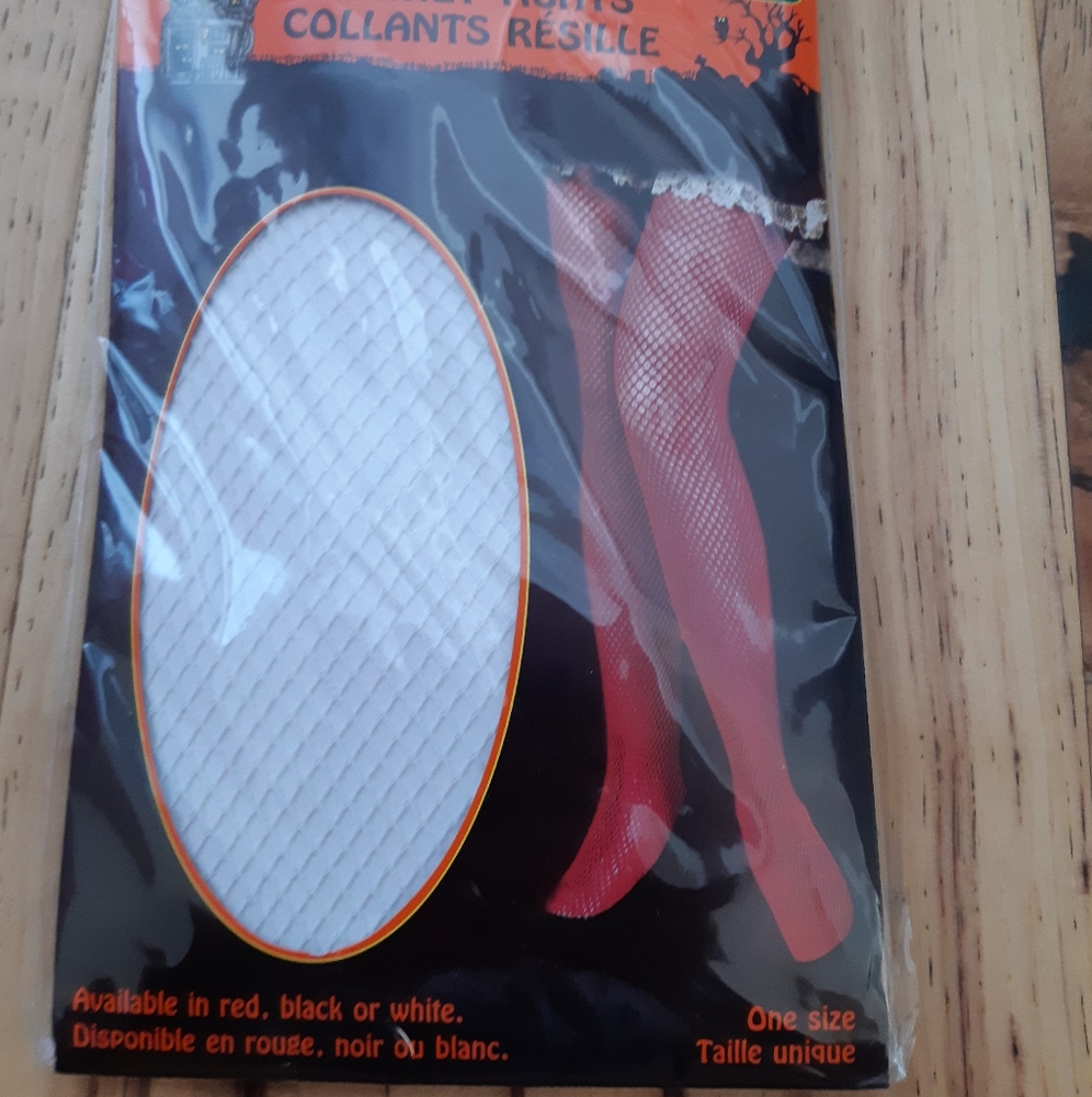 Nwt white fishnet tights